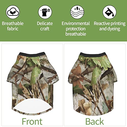 Pijamas Suaves para Mascotas 3D Bosque Camuflaje Cachorro Perro Traje Casual Mascotas Usan Sudaderas con Capucha Ropa de Abrigo para Mascotas