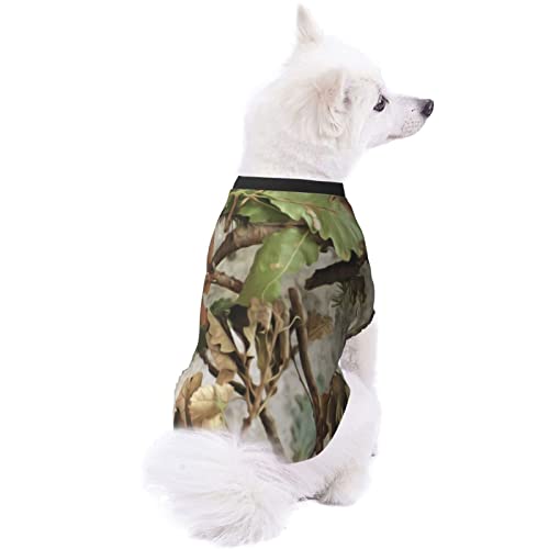 Pijamas Suaves para Mascotas 3D Bosque Camuflaje Cachorro Perro Traje Casual Mascotas Usan Sudaderas con Capucha Ropa de Abrigo para Mascotas