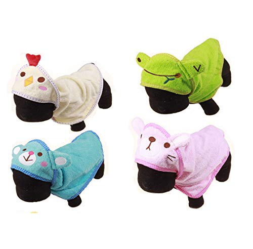 Pijamas Toalla Perrito del Animal Doméstico, Súper Absorbente De Secado Rápido Toalla De Secado Toalla De Secado Albornoz Mascota Albornoz Desgaste Fácil para Los Pequeños Perros Medianos