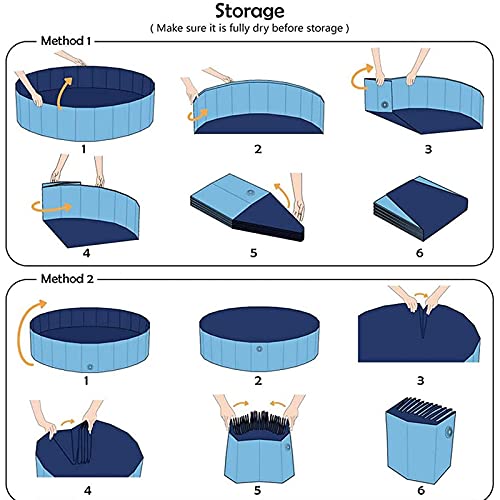 Piscinas plegables para perros Piscina para perros y mascotas Piscina plegable para perros Piscina para mascotas Tina de baño Piscina plástico duro para niños, para perros, gatos, niños (160 × 30 cm)