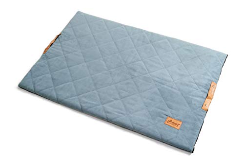 PiuPet® Cama para Perros de 70 x 100 cm - Colchon perro - Cama perro grande gris - viscoelastica - lavables