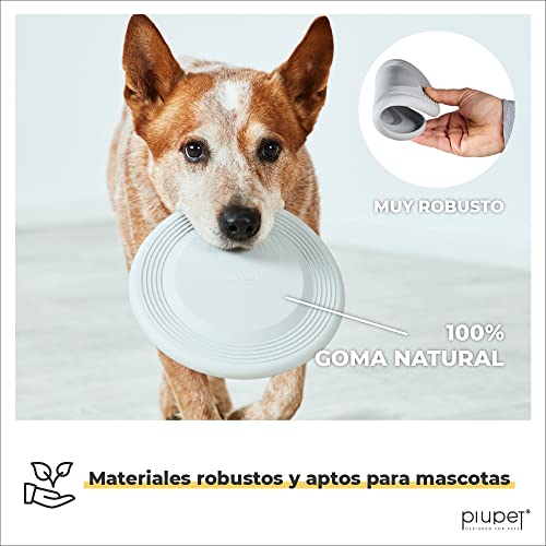 PiuPet® Frisbees - Juguetes de 2 frisbees para Perros - Disco Frisbee para Perros - Cosas para Perros - Perro Juguete