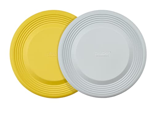 PiuPet® Frisbees - Juguetes de 2 frisbees para Perros - Disco Frisbee para Perros - Cosas para Perros - Perro Juguete