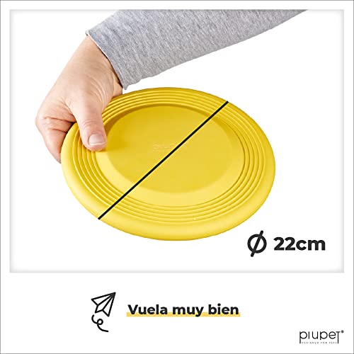 PiuPet® Frisbees - Juguetes de 2 frisbees para Perros - Disco Frisbee para Perros - Cosas para Perros - Perro Juguete