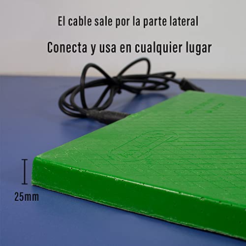 Placa de Calefacción 40x35 cm Bajo Consumo para Perros, Gatos, Mascotas - Calefactor para Invernadero, Reptiles, Germinación - Uso Doméstico y Profesional (48W)