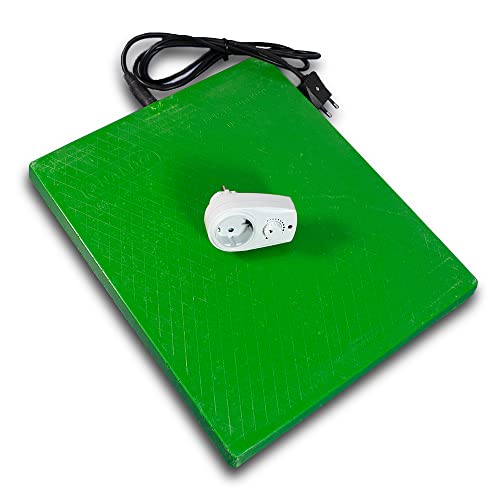 Placa de Calefacción 40x35 cm Bajo Consumo para Perros, Gatos, Mascotas - Calefactor para Invernadero, Reptiles, Germinación - Uso Doméstico y Profesional (48W)