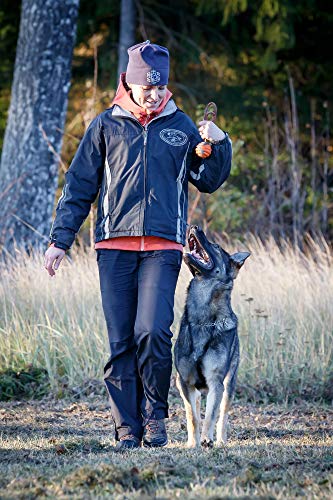 PlayfulSpirit Pelota de Goma con Cuerda – Juguete para Perros – Pelota de adiestramiento para Perros - Juguete de Tamaño Medio para Jugar a la Captura, la Cogida, para Lanzar y Halar