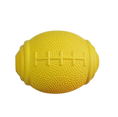 PlayfulSpirit Pelota de Rugby de Recompensas para Cachorros y Perros: Dispensador de Comida, Increíble Destructor del Aburrimiento de Mascota y Divertido Juguete de Entrenamiento Básico para Cachorros