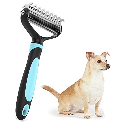 Ploopy Cepillo de Limpieza para Perros y Gatos, Para Nudos y Enredos en Perros y Gatos Pequeños, Medianos y Grandes que tienen desde Cabello Corto hasta Largo. Reduce Drásticamente los Nudos y Enredos