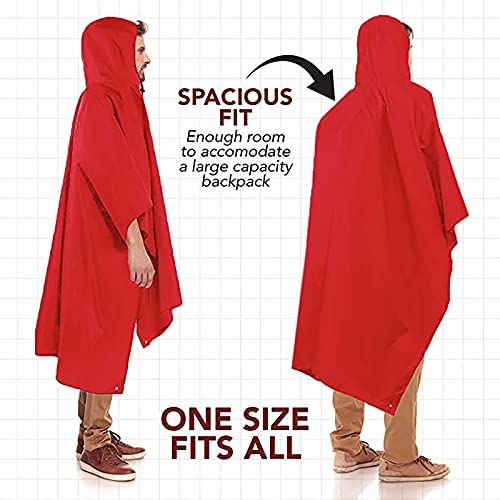 Poncho impermeable multifuncional tres en uno, impermeable antidisturbios masculino y femenino con cremallera, capa de sol, 1, XL