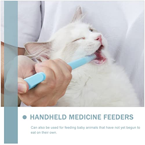 POPETPOP 2 Unids Gato Píldora Tirador Píldora Dispensador Perro Piller Píldora Mascota Tableta Jeringa Empujador Mascota Medicina Alimentador Píldora Píldoras Dador para Alimentar Animales