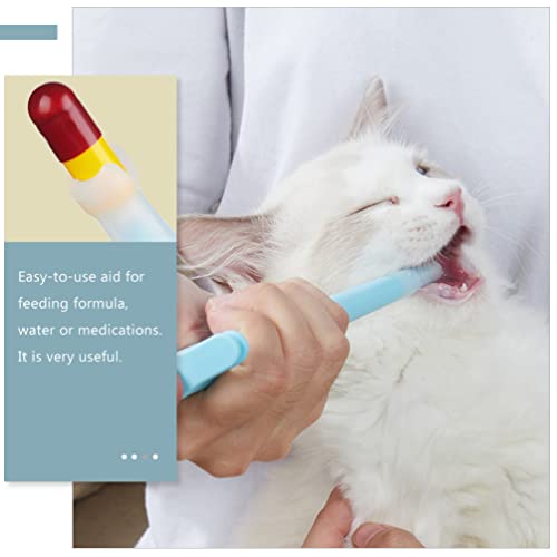 POPETPOP 2 Unids Gato Píldora Tirador Píldora Dispensador Perro Piller Píldora Mascota Tableta Jeringa Empujador Mascota Medicina Alimentador Píldora Píldoras Dador para Alimentar Animales