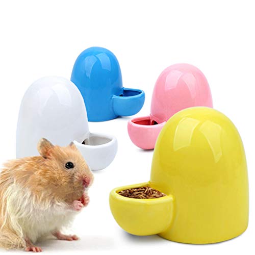 POPETPOP Alimentador Automático para Animales Pequeños Cuenco de Comida para Hámster Alimentador de Agua para Conejillo de Indias Dispensador Automático para Conejo Erizo Chinchilla Hurón