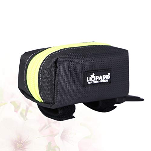 POPETPOP Bolsa de Caca de Perro Soporte de Correa Accesorio de Bolsa de Basura para Mascotas Dispensador Bolsa de Basura para Mascotas Bolsa para Caminar Correr (Verde)