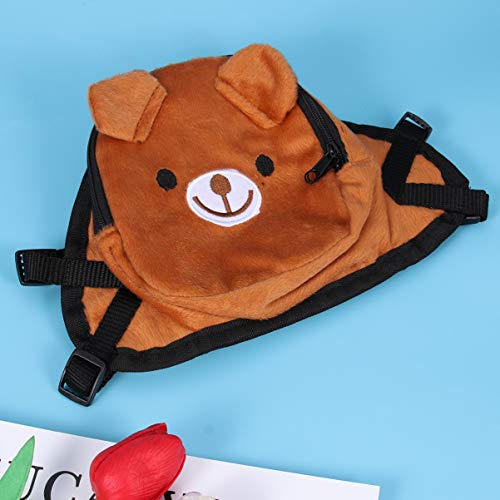 POPETPOP Bolsa de Tratamiento para Perros-Mochila para Mascotas Oso de Peluche Pequeña Mochila de Peluche