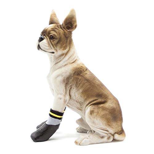 POPETPOP Botas para Perros Zapatos Impermeables para Perros Protectores Botines de Invierno con Calcetines Antideslizantes para Perros pequeños