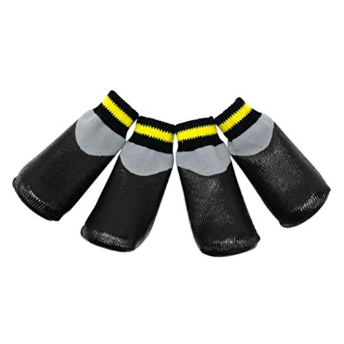 POPETPOP Botas para Perros Zapatos Impermeables para Perros Protectores Botines de Invierno con Calcetines Antideslizantes para Perros pequeños