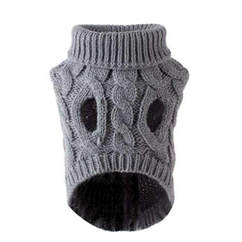 POPETPOP - Jersey cálido de Invierno para Perro, Disfraz de compañía, Ropa de Punto, Suministros para Animales domésticos para Cachorros de Perro pequeño y Mediano, Talla