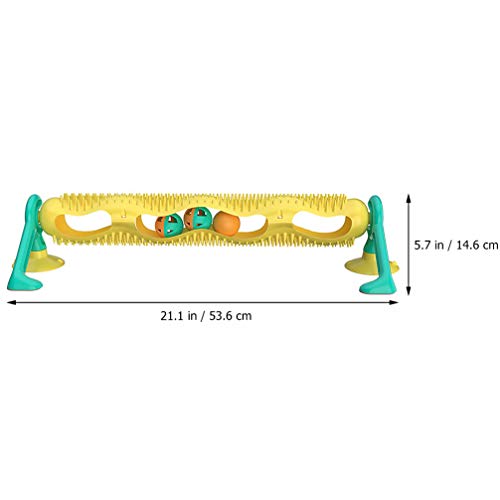 POPETPOP Juguete de La Pista del Gato Juguetes para Gatos Bolas con Campanas Juguete Interactivo para Gatos Juguetes Teaser para Mascotas Montaje en La Pared Juguete de Pista de Gatitos
