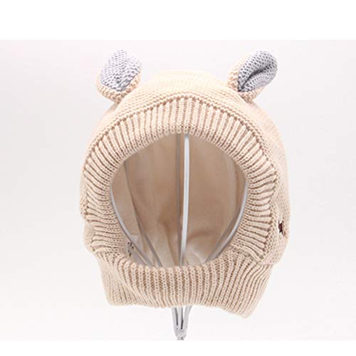 POPETPOP Suministros para Perros- Adorable Conejo Oreja Sombrero Invierno cálido Mascota Tocado de Tocado Casquillo Foto de la Foto para el Perrito del Perrito (Beige)