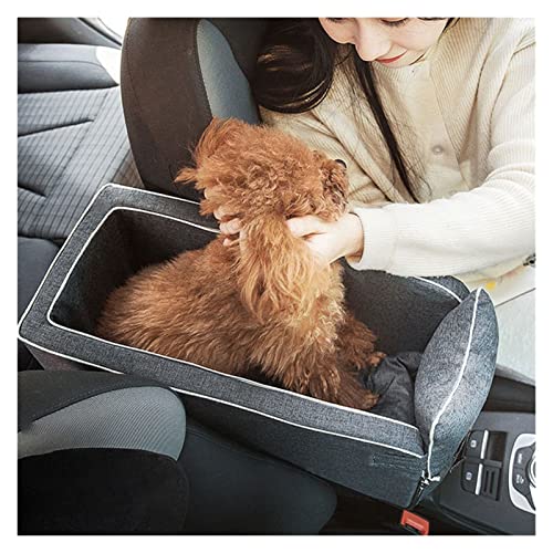 Portavasos de agua para coche Asiento De Coche Portátil Para Perros Y Mascotas, Control Central, Transportadores Antideslizantes Para Perros, Caja Segura Para Reposabrazos Para Coche, Caja Elevadora,