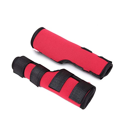 ppactvo Rodilleras para Perros Cinta Reflectante Protectores De Codo Soportes Delanteros para Las Piernas para Perros Ayudan con Lesiones Esguinces Y PéRdida De Estabilidad Causados por La Artr Red,S