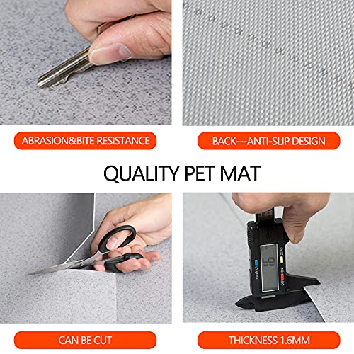 PPGE Home Alfombra para Perros Dormir Cortable Anti-Mordida, Antideslizante Resistente A La Mordedura Impermeable, Alfombra para Perros Pequenos Alfombrilla para Perros, Alfombra del Piso