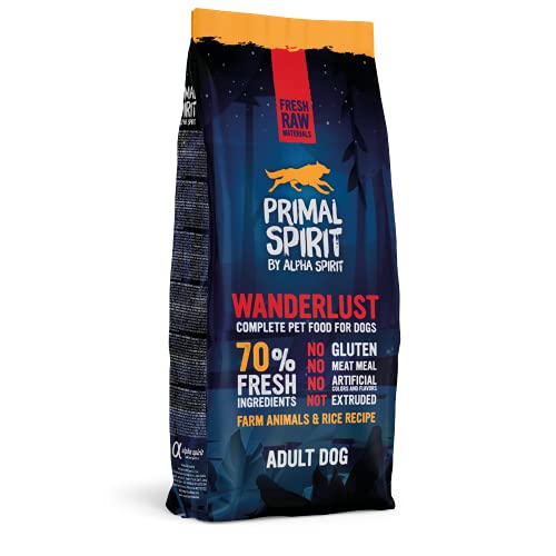 Primal Spirit8436586310813 70% Wanderlust Adulto Perros Comida 12 kg