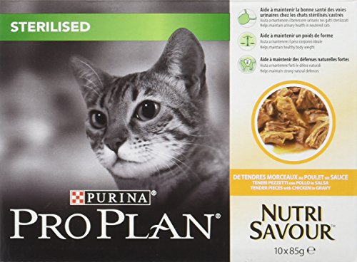 PRO PLAN CAT pienso húmedo esterilizada saborear 850gr pollo Comida mojado gato