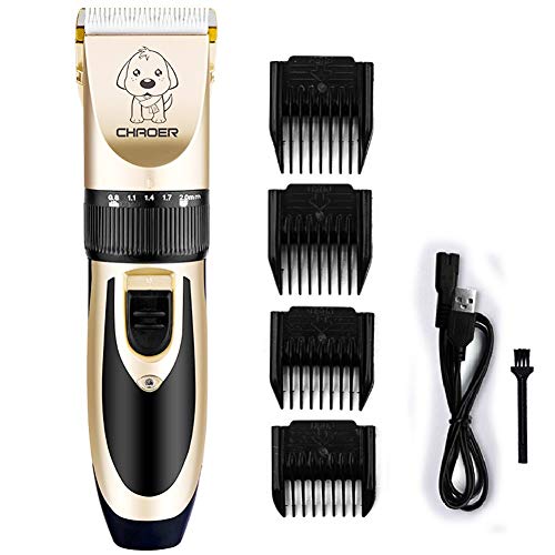 Profesional de las podadoras for los perros del condensador de ajuste de carga USB Peluquería Canina Clippers for corte de pelo Puppy Dogs Cats pelo de la máquina Productos for Mascotas ( Color : 1 )