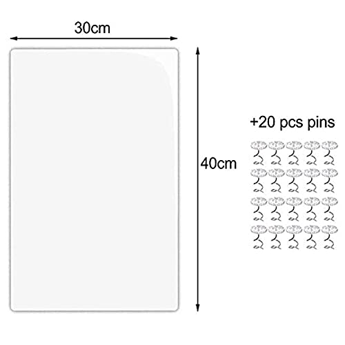 Protector de Muebles Gatos Grande 2PZ (35x45cm) Rascador para Gatos Perro Transparente Autoadhesivas contra Arañazos de Gato Protector con 20 Tornillos para Muebles, Sofa, Puertas Paredes de Madera