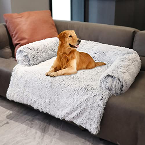 Protector de muebles para mascotas, funda de felpa para sofá cama para perros y mascotas, cojín suave y lavable para manta, funda para sofá Protector de colchón Protector de muebles para perro, gato