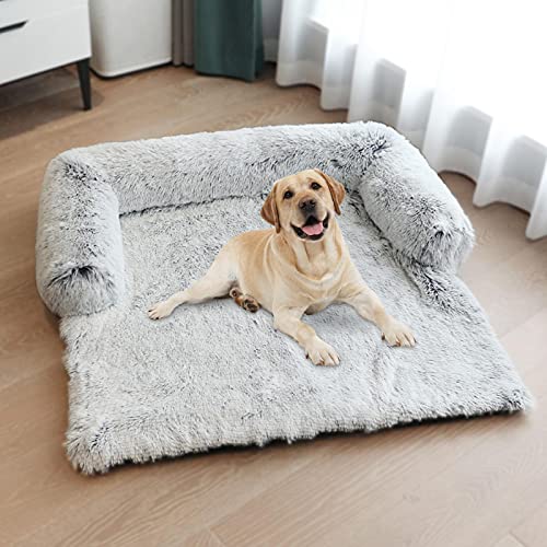 Protector de muebles para mascotas, funda de felpa para sofá cama para perros y mascotas, cojín suave y lavable para manta, funda para sofá Protector de colchón Protector de muebles para perro, gato