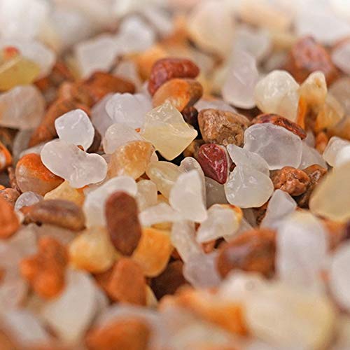 Pssopp Grava de Acuario Arenas de Cristal Decorativas Naturales Rocas de Forma Irregular Adecuado para pecera de Acuario Agua Dulce y Agua Salada