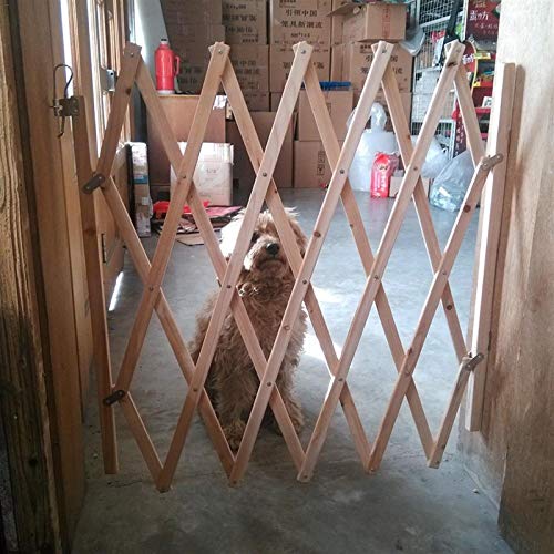 Puertas de Seguridad Madera Plegable del Perro casero Puerta de la Barrera de Seguridad Ampliación de la Cerca del Perrito de vaivén de la Puerta Simple Madera de la Cerca de Madera Estirable