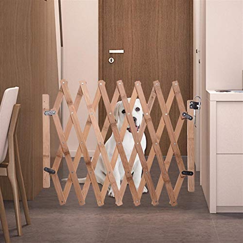 Puertas de Seguridad Madera Plegable del Perro casero Puerta de la Barrera de Seguridad Ampliación de la Cerca del Perrito de vaivén de la Puerta Simple Madera de la Cerca de Madera Estirable