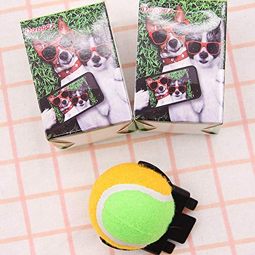 Pulabo Pets Selfie Artifact Tenis, Pet Selfie Phote Tomando Pelota Juguetes para Mascotas Perro Tren Fotos Bola Diámetro 6,5 cm Precioso