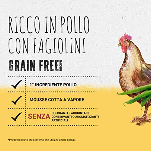 Purina Beyond Húmedo Gato Grain Free Rico en Pollo con judías, 12 latas de 85 g Cada una de 12 x 85 g