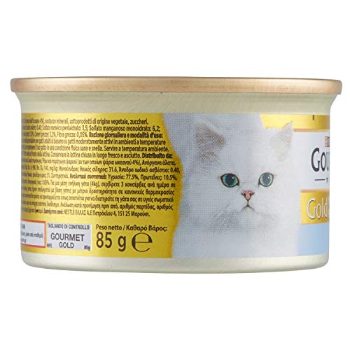 Purina Gourmet Gold Mousse comida para gatos de Pescado del Oceano 85 g