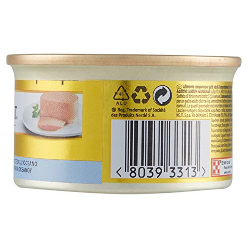 Purina Gourmet Gold Mousse comida para gatos de Pescado del Oceano 85 g