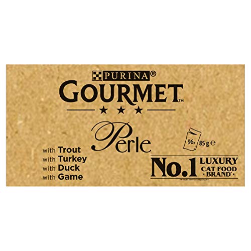 Purina Gourmet Perle húmedo Cat Food, Mini Filetes en salsa, Country Medley, paquete de 96 bolsas