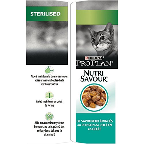 Purina Pro Plan Comida Húmeda para Gato Esterilizado Pescado del Océnao (10 x 85 gr)