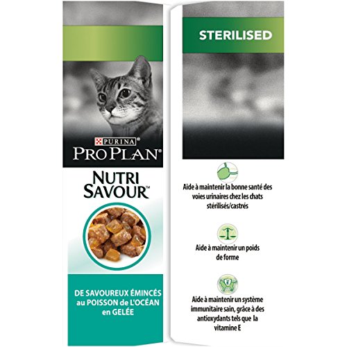 Purina Pro Plan Comida Húmeda para Gato Esterilizado Pescado del Océnao (10 x 85 gr)