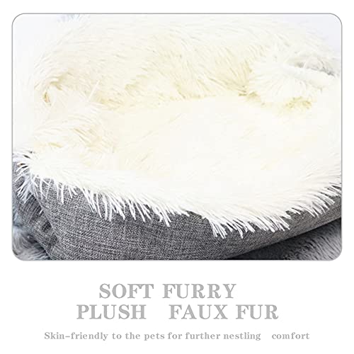 Putybudy Estera Plegable Convertible para Cama para Mascotas, Manta Acolchada de Felpa, Estera, Cama, Nido para Mascotas Cómodo para Cachorros Pequeños y Medianos de Gatos y Gatitos (Tipo B)