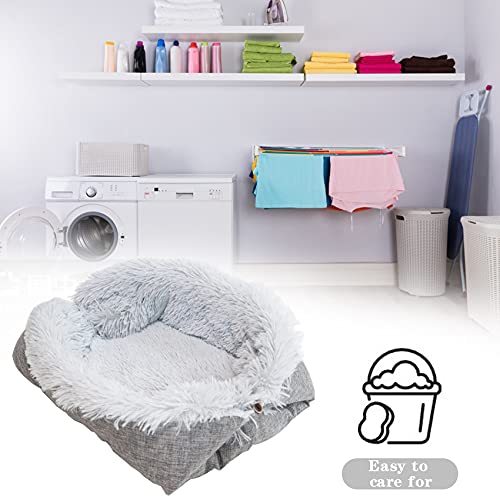 Putybudy Estera Plegable Convertible para Cama para Mascotas, Manta Acolchada de Felpa, Estera, Cama, Nido para Mascotas Cómodo para Cachorros Pequeños y Medianos de Gatos y Gatitos (Tipo B)