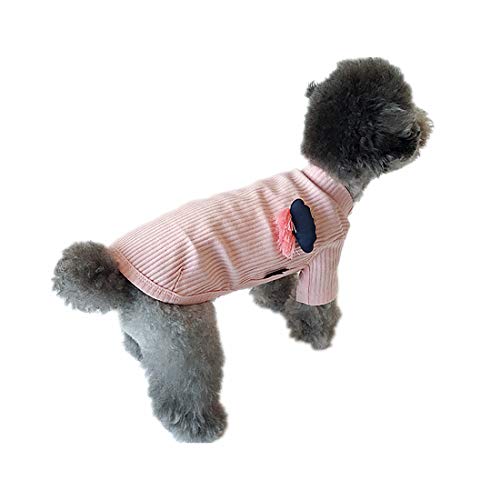 PZSSXDZW Versión Coreana Perro de Dos Patas de Ropa Ropa para Perros Ropa para Mascotas Ropa de Cachorro Teddy Bobby Bear Capa Inferior Pink X-Large