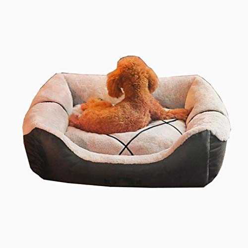 Q-HL Cama para Perros Gatos y Perros Pequeños, Medianos, Grandes, Rectangulares, Deluxe, Cuddler, Cojín Suave, Desmontable (Size : XL(120 * 90 * 30cm))