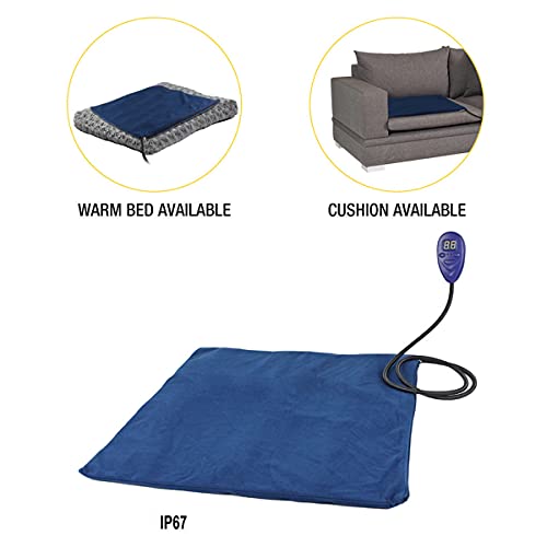 QNMM Cálido Invierno Mascota Gato Perro Eléctrico Placa Térmica a Prueba de Agua Climatizada Mat para Animales de Peluche Mascota Cama Manta Térmica Alfombra Caliente Pad