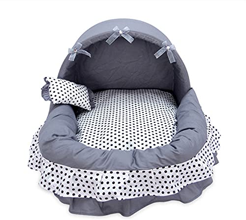 QWEQWE Cama de Perro Coche Casa Casa Pet Cozy Nest Kennel Sueño Cojín Lavable Cat Dog Beds Sofá Sofá Mat (Color : Grey, Size : 52x42x39cm)