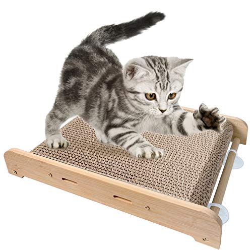 QWEQWE Gato rasguño Tablero Papel Gatos Gatito raspador Postes Estera de Madera Mascota Juguetes Cama Scratch sofá Muebles pulsador de uñas molienda (Color : Board)